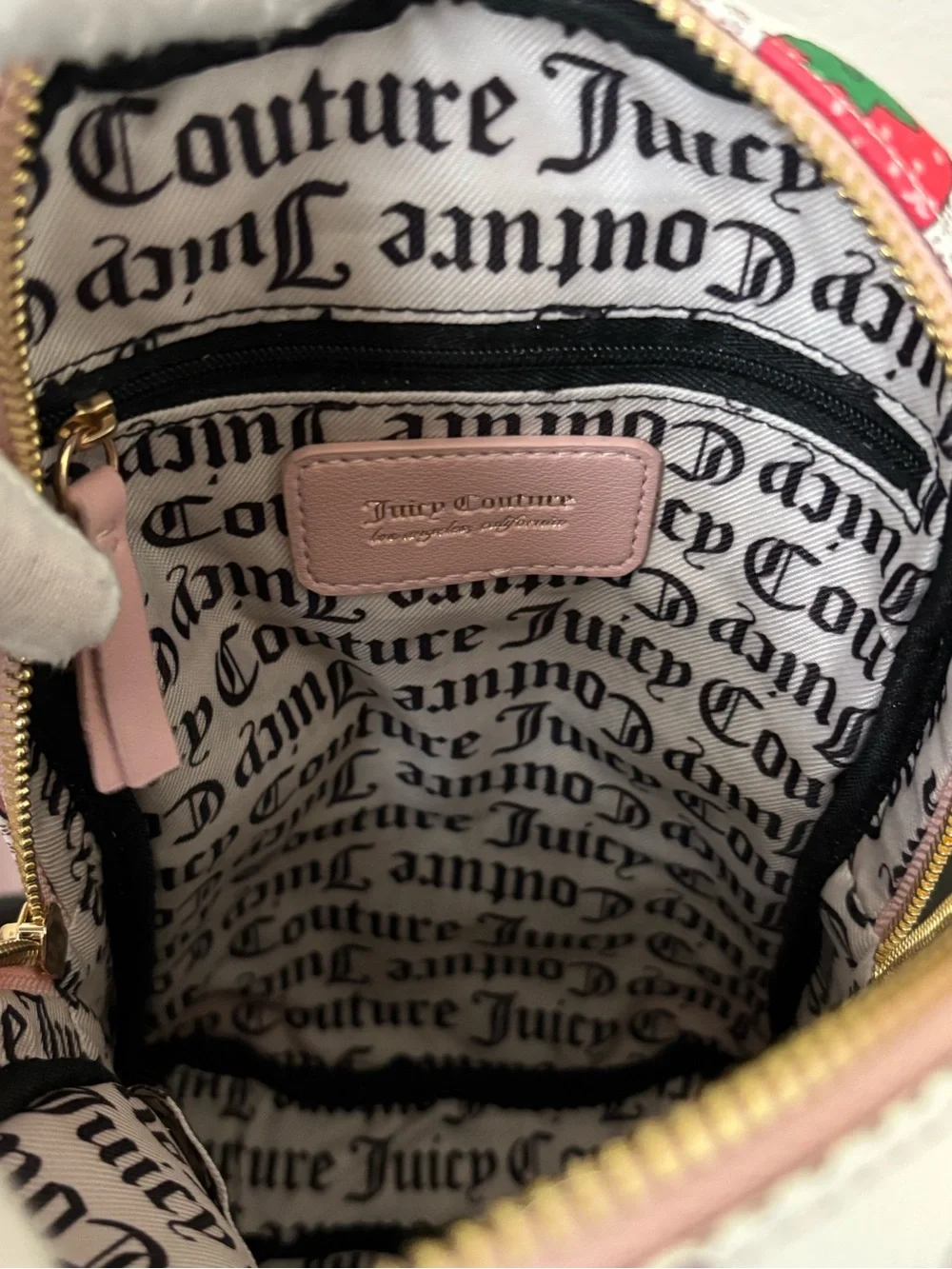 NWT Juicy Couture Strawberry Print Sling Bag